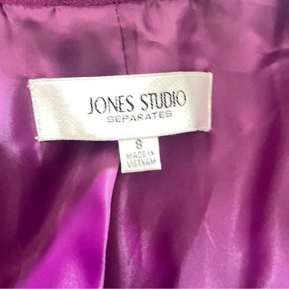 Jones Studio Women's Vibrant Magenta Blazer Size 8 - Picture 5 of 6